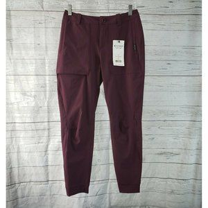 Beyond Clothing‎ Womens Sojourn Jogger Pants Sz 2 Short Burgundy Mid Rise